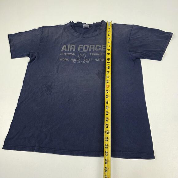 Vintage Air Force Shirt Mens Large Soffe Physical Training Ali Al Salem 90s Tee - Picture 5 of 12